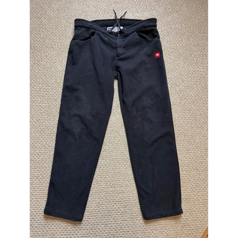 686 Smarty Fleece Pants Mens Medium Black Snowboard Liner Warmest Layering